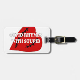 愚かな韻を持つキューピッド ラゲッジタグ