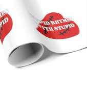 愚かな韻を持つキューピッド ラッピングペーパー (ロールコーナー)