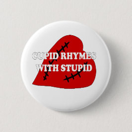 愚かな韻を持つキューピッド 缶バッジ