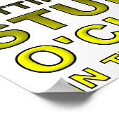 愚かな14時のポスおもしろいター ポスター (角)