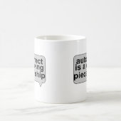 愚かなAutocorrect コーヒーマグカップ (中央)
