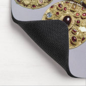 「愚かなCollarからの円形浮彫り マウスパッド (コーナー)