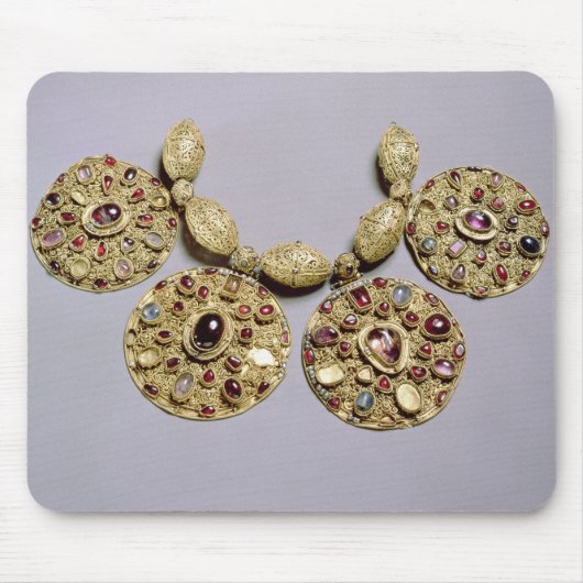 「愚かなCollarからの円形浮彫り マウスパッド (正面)