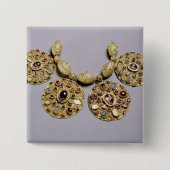 「愚かなCollarからの円形浮彫り 缶バッジ (正面)