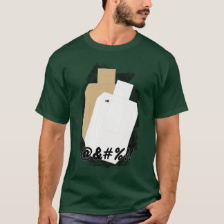 愚かシュート無し(前部) Tシャツ