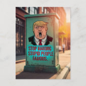 愚かストップな人を有名にする ポストカード (正面)