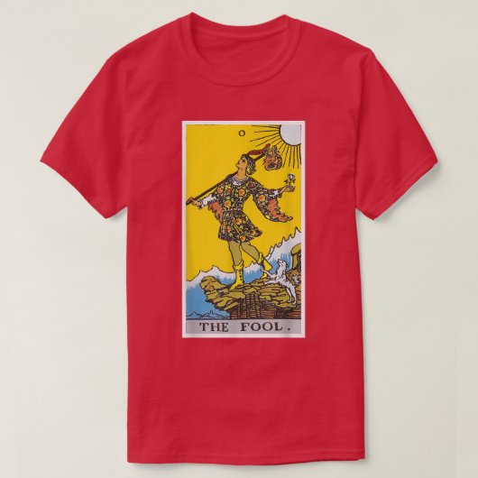 愚かタロットカードオカルト信仰の占いマギ Tシャツ (デザイン正面)