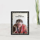 愚かユーモアのある者の日を平手打ち カード (正面)