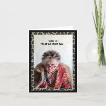 愚かユーモアのある者の日を平手打ち