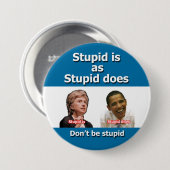 愚か愚かとしてボタンがかかりますあります 缶バッジ (正面&裏面)