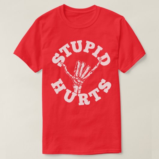愚か者が痛つるい Tシャツ (デザイン正面)
