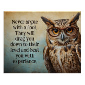 愚か者と言い争わない ポスター (正面)