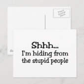 愚か者に隠れてる ポストカード (正面/裏面)