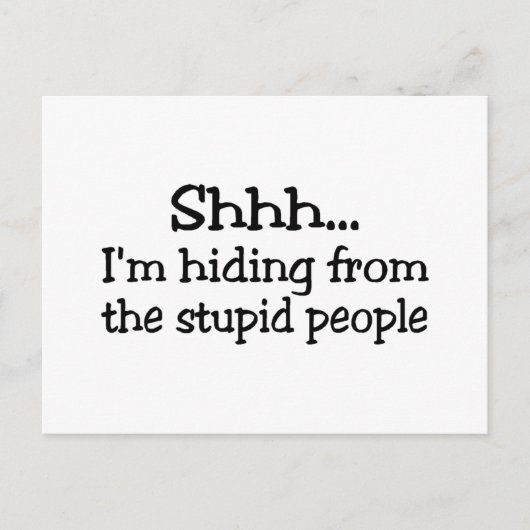 愚か者に隠れてる ポストカード (正面)