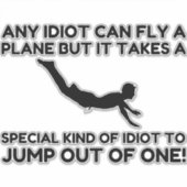 愚か者のスカイダイビング シール (正面)