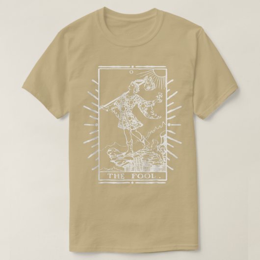 愚か者のタロットカード Tシャツ (デザイン正面)