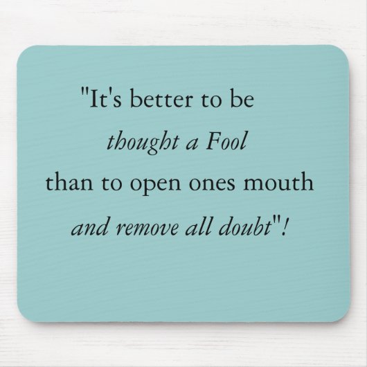 愚か者のマウスパッド マウスパッド (正面)