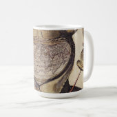 愚か者の帽子の世界地図 コーヒーマグカップ (正面右)