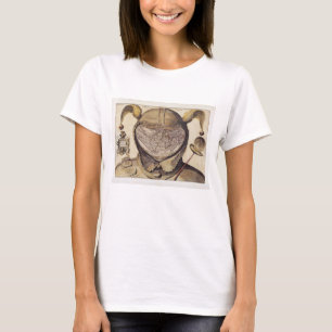 愚か者の帽子の世界地図 Tシャツ