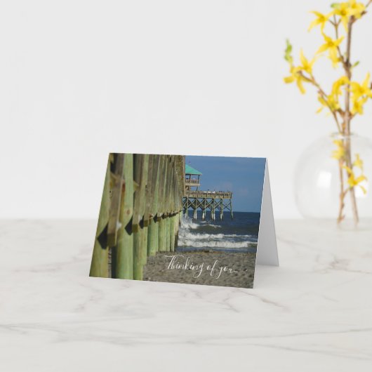 愚か者の考える桟橋の横に カード (黄色い花)