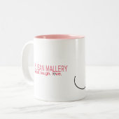 愚か者の金ゴールドのフェスティバルのオフィスのマグ ツートーンマグカップ (正面左)