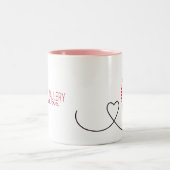 愚か者の金ゴールドのフェスティバルのオフィスのマグ ツートーンマグカップ (中央)