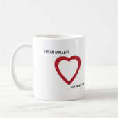 愚か者の金ゴールドのマグ コーヒーマグカップ (左)