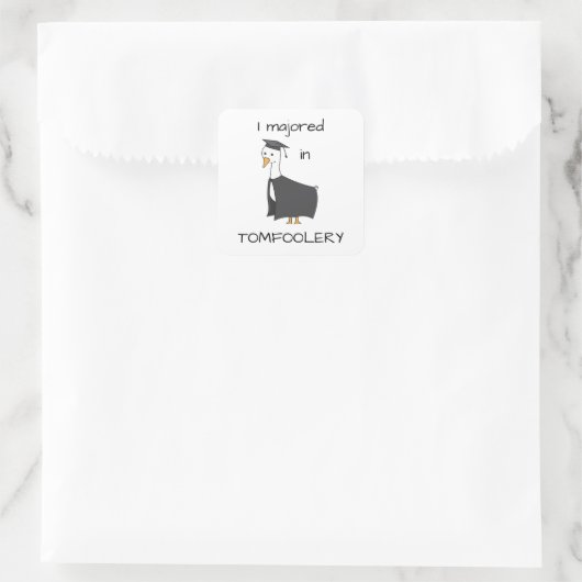 愚か者の鵞鳥を喜んだ スクエアシール (バッグ)