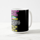 愚か者はグロースティックのよう コーヒーマグカップ (正面右)