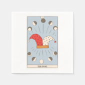 愚か者タロットカード占いジプシー密教 スタンダードカクテルナプキン (正面)