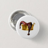 愚か者及び王Logo Button 缶バッジ (正面&裏面)