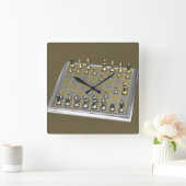 愚か者 スクエア壁時計 (ホーム)