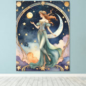 愚か者 – タロット絵画ズ キャンバスプリント (インサイチュ (ウッドフロア))