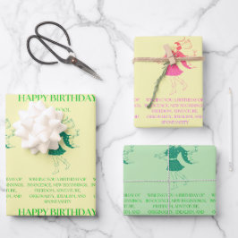 "愚か者"タロットMe誕生日 ラッピングペーパーシート