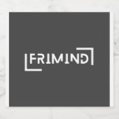 愚か者 リキュールボトルラベル (シングルラベル)