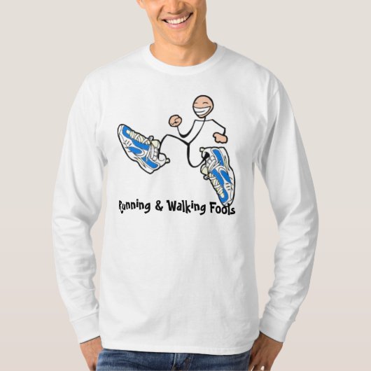 愚か者Dri適合の長袖 Tシャツ (正面)