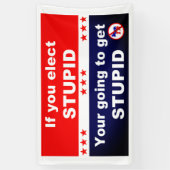 愚もしか選になる 横断幕 (縦)
