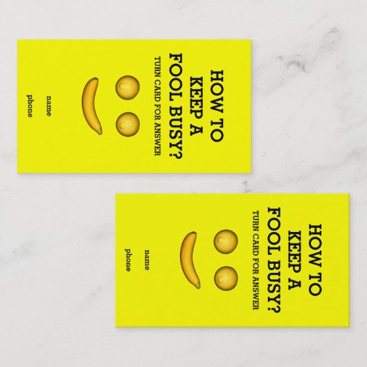 愚保か忙し者 名刺 (正面/裏面)