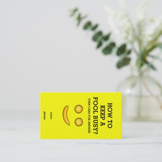 愚保か忙し者 名刺 (スタンド正面)