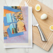 愚劣のビーチのサウスカロライナSCの古いヴィンテージの郵便はがき キッチンタオル (四つ折り)