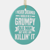 愚痴をこぼしている老人とは夢にも思わなかった セラミックオーナメント (右)