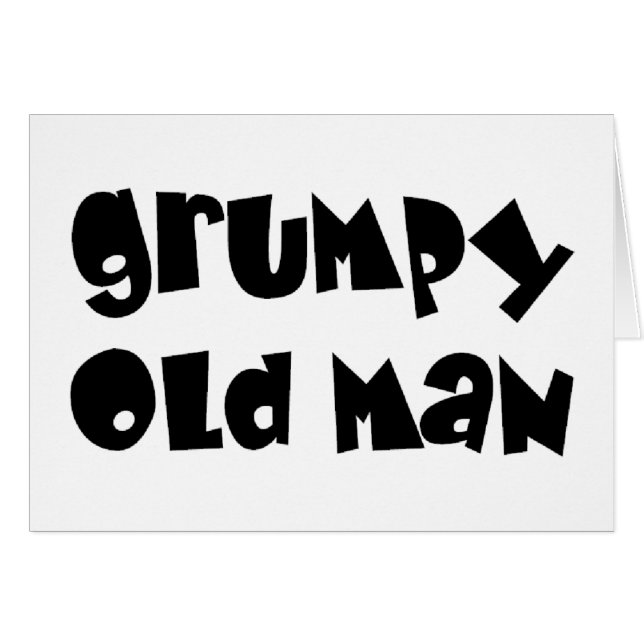 愚痴をこぼしている老人 (正面横)