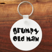 愚痴をこぼしている老人 キーホルダー (正面)