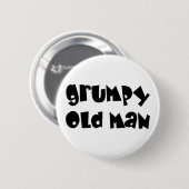 愚痴をこぼしている老人 缶バッジ (正面&裏面)