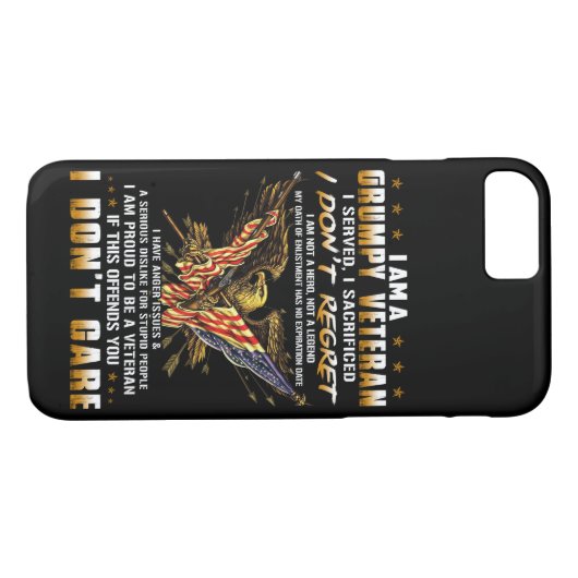 愚痴をこぼしている退役軍人 Case-Mate iPhoneケース (裏面(横))