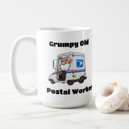 愚痴をこぼしている郵便局員 コーヒーマグカップ