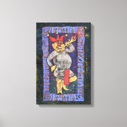 愚者のタロットカード キャンバスプリント (正面)