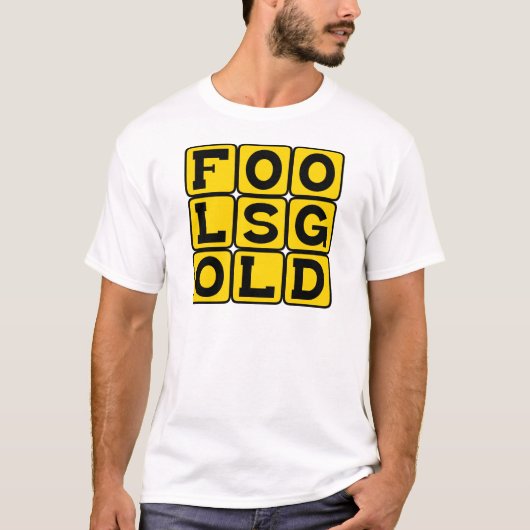 愚者の金・フェルドスパー鉱物 Tシャツ (正面)