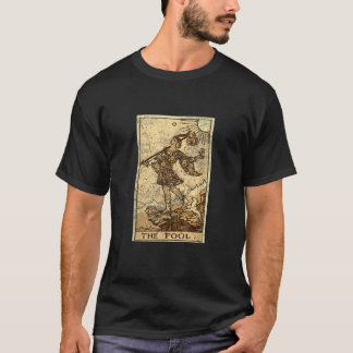 愚者 タロットカード カルトマンシー 占い 黒色 ユニセックス Tシャツ