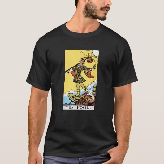 愚者 タロットカード ライダーウェイト Tシャツ (正面)